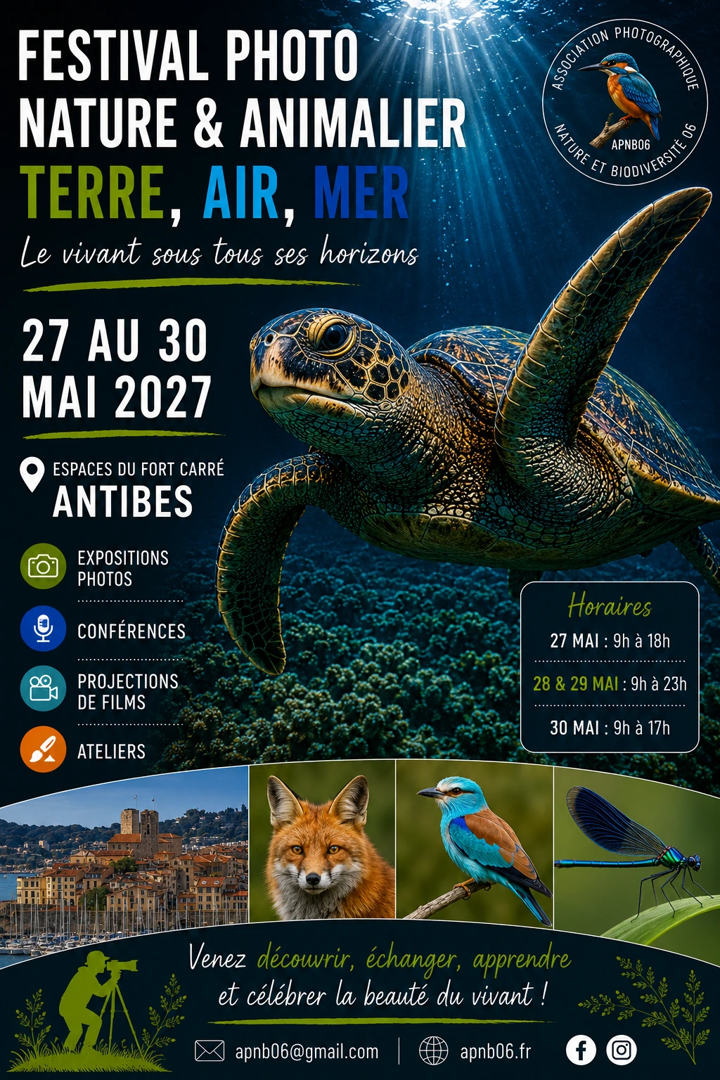 Affiche officielle du festival Terre, Air, Mer